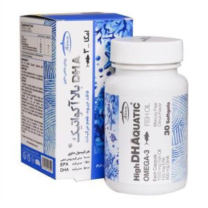 کپسول نرم روغن ماهی حاوی DHA بالا آکواتیک کارن (اورجینال)