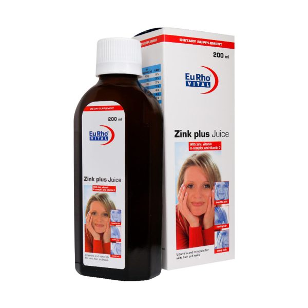 شربت زینک پلاس یوروویتال ۲۰۰ میلی لیتر (اورجینال) - Image 1