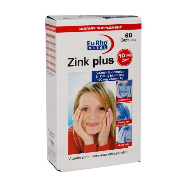 EuRho-Vital-Zink-plus-10-mg-1 کپسول زینک پلاس یوروویتال ۱۰ میلی گرم (اورجینال) - Image 1