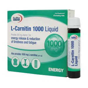 ویال ال کارنیتین 1000 میلی گرم لیکوئید یوروویتال (اورجینال)