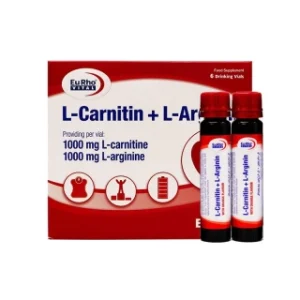 ویال خوراکی ال کارنیتین + ال آرژنین یوروویتال (اورجینال)